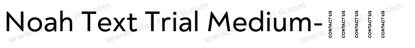 Noah Text Trial Medium字体转换